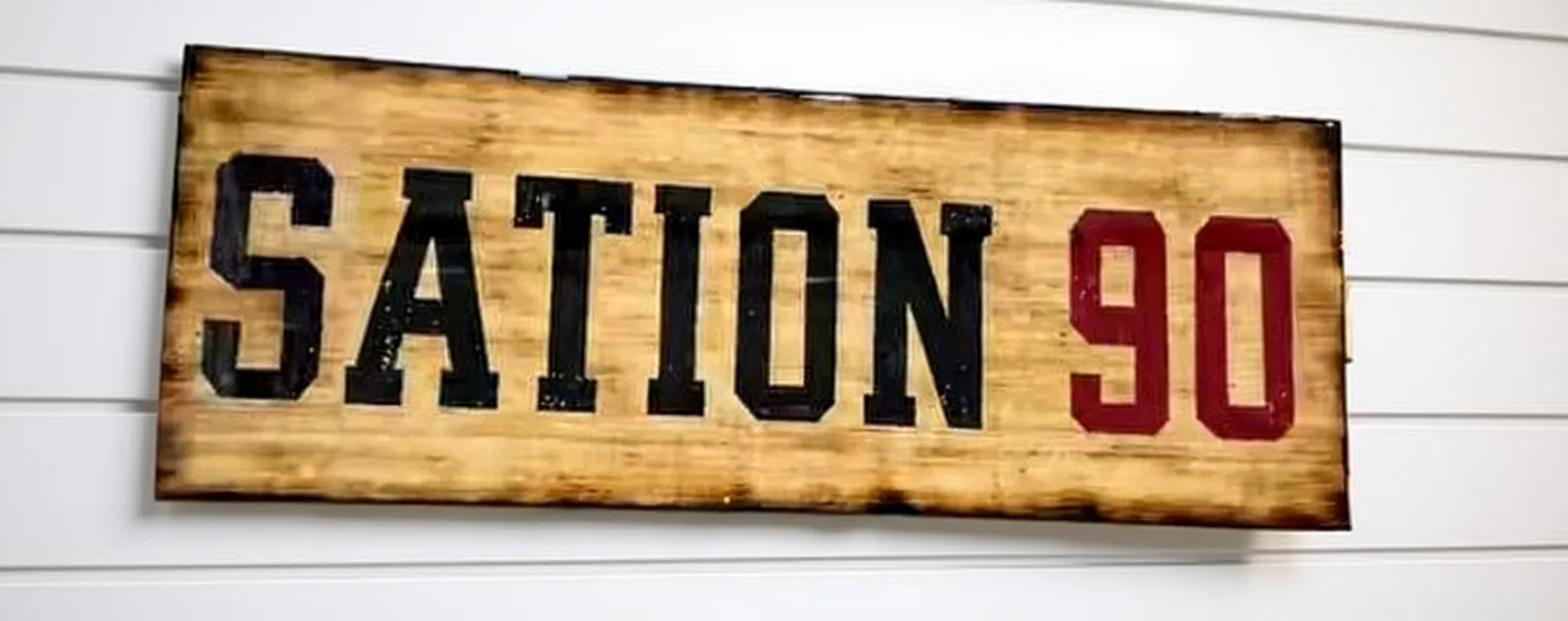 Custom Charred Plank Sign