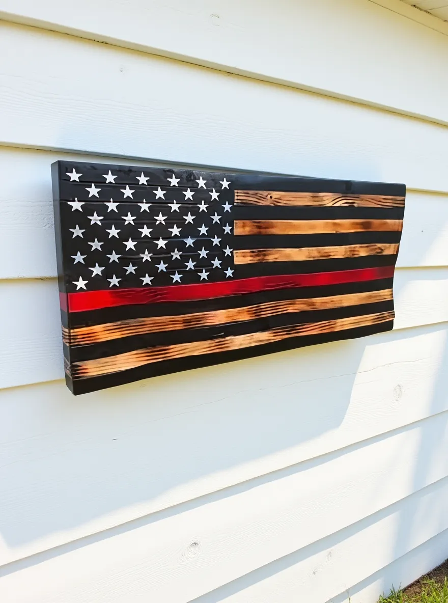 Charred Slat Flag
