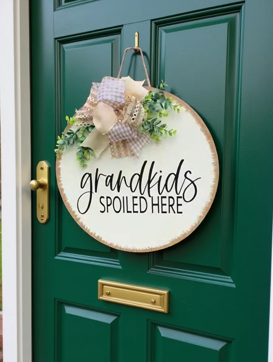 Grandkids Spoiled Here Door Hanger