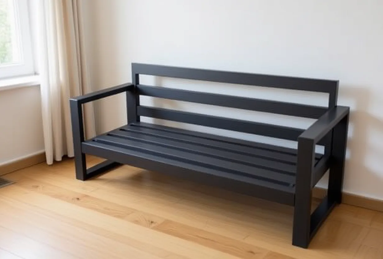 Modern Slat Bench