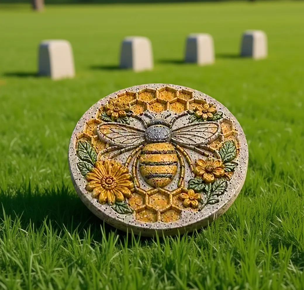 Bee and Honeycomb Stone