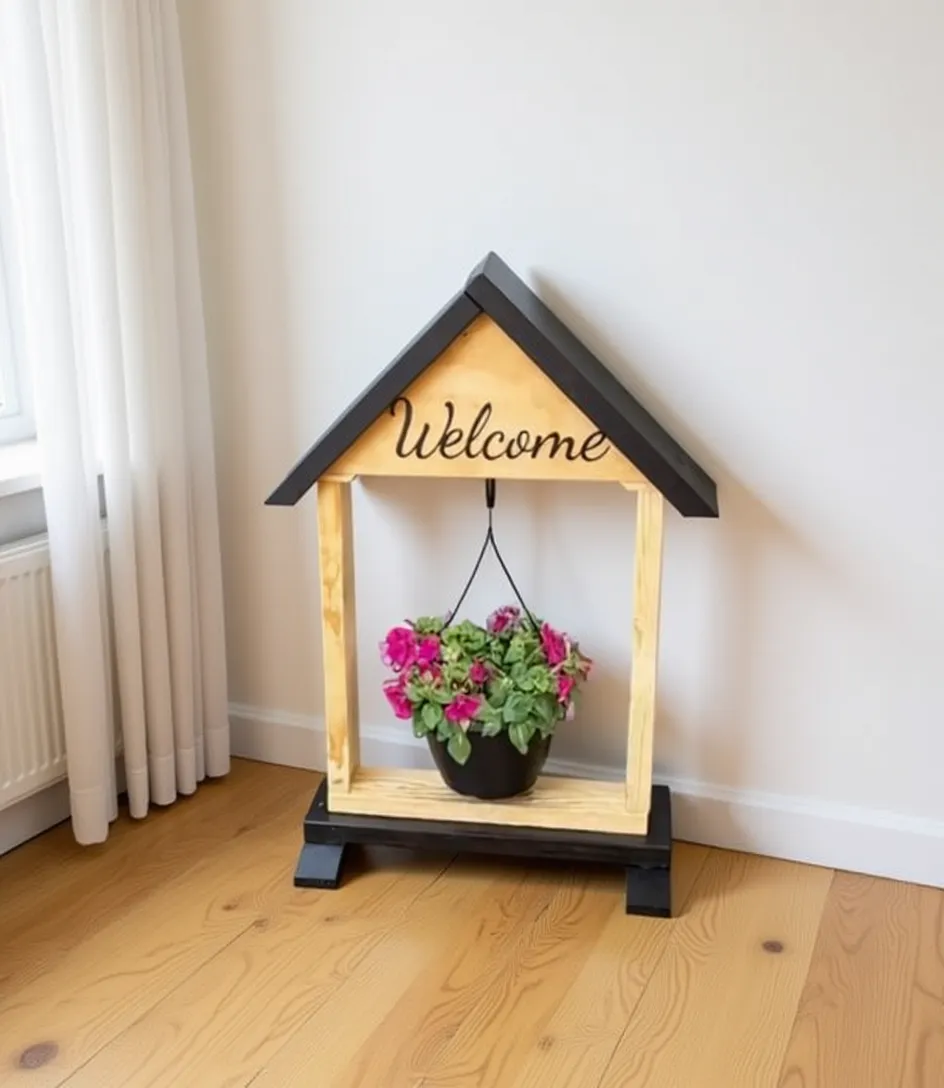 Welcome Planter Stand